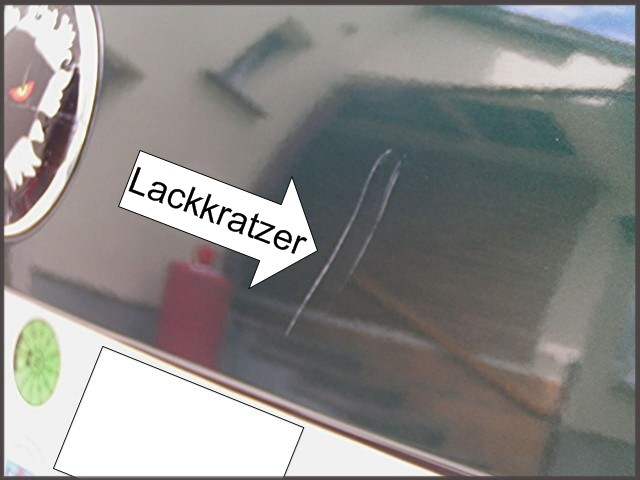 Lackkratzer vorher
